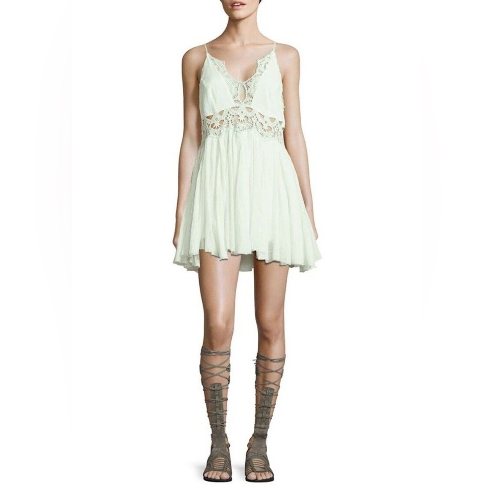 Free people mint color dress size Small